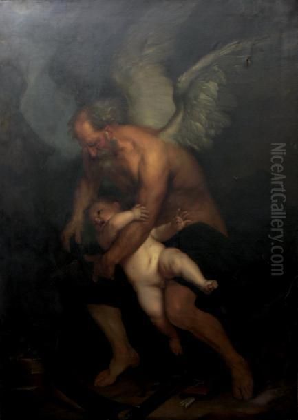 Le Temps Ravissant L'amour Oil Painting by Sir Anthony Van Dyck