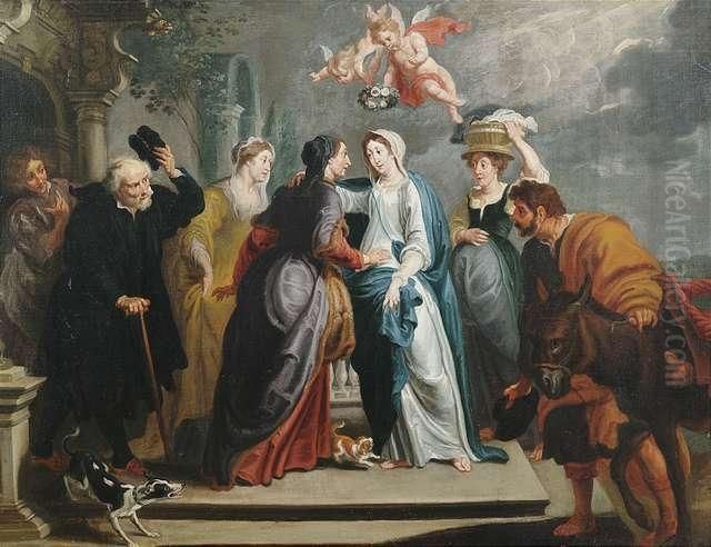 Die Heimsuchung Oil Painting by Willem van, the Elder Herp