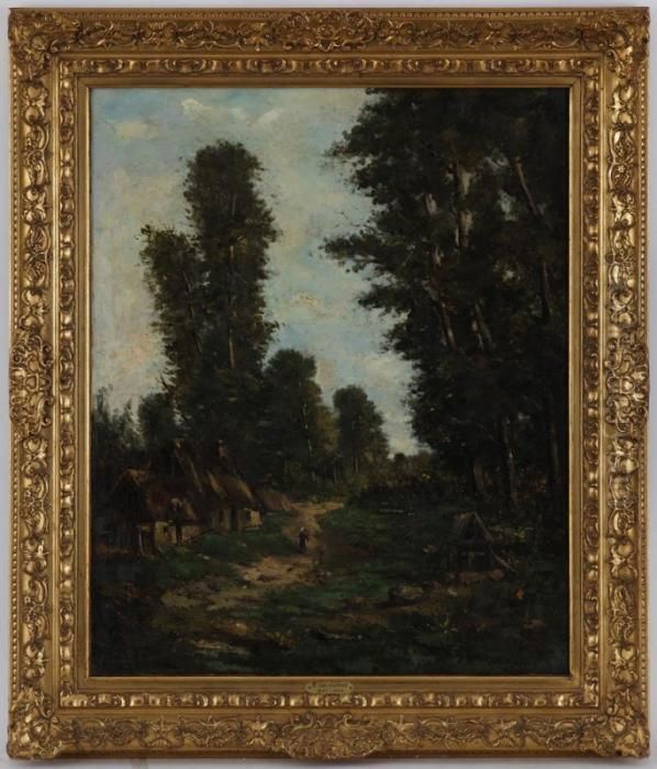 Paysage De Campagne Oil Painting by Emile Van Marcke De Lumman