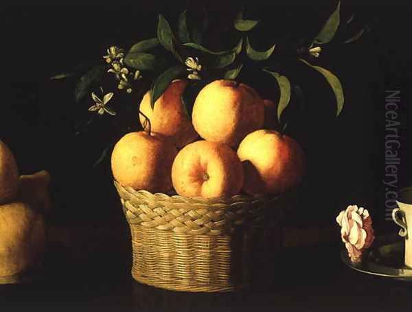 Still Life (detail) 2 Oil Painting by Francisco De Zurbaran