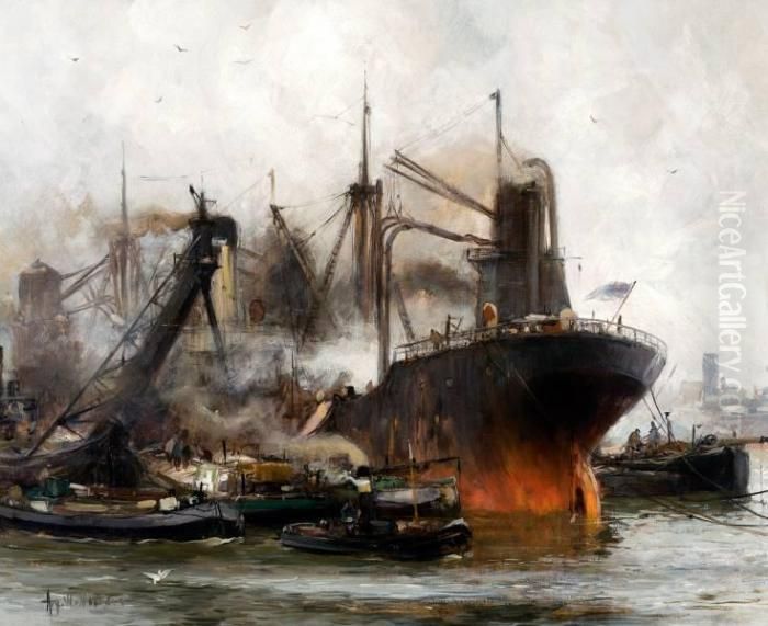 Kolentransporteur De Westfalen Oil Painting by August Willem van Voorden