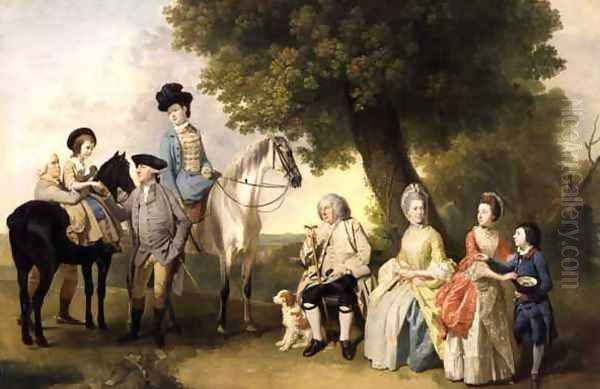 The Drummond Family, c.1769 Oil Painting by Johann Zoffany