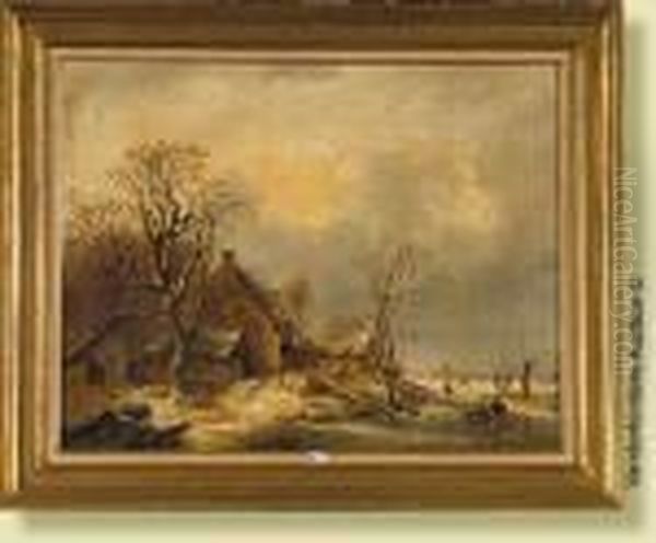 Huilesur Panneau D'acajou 
