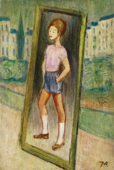 Knabenbildnis Oil Painting by Werner Von Heldt