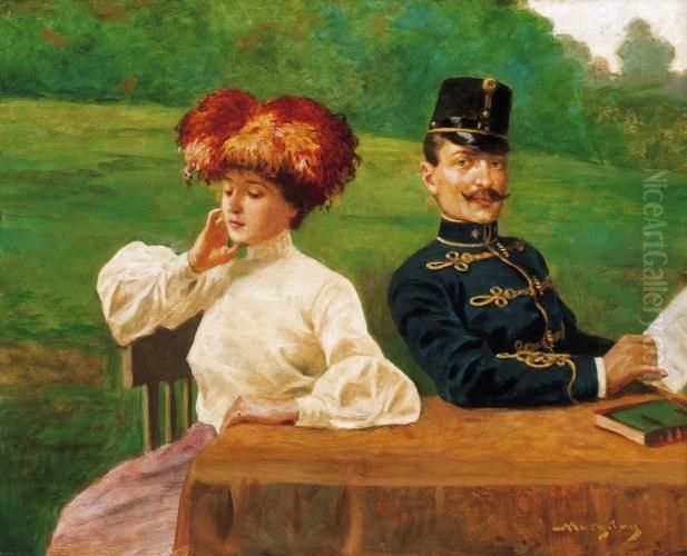 Monarchy Oil Painting by Tihamer Von Margitay