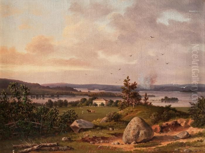 Mansion Sorola, Kangasala Oil Painting by Magnus Von Wright