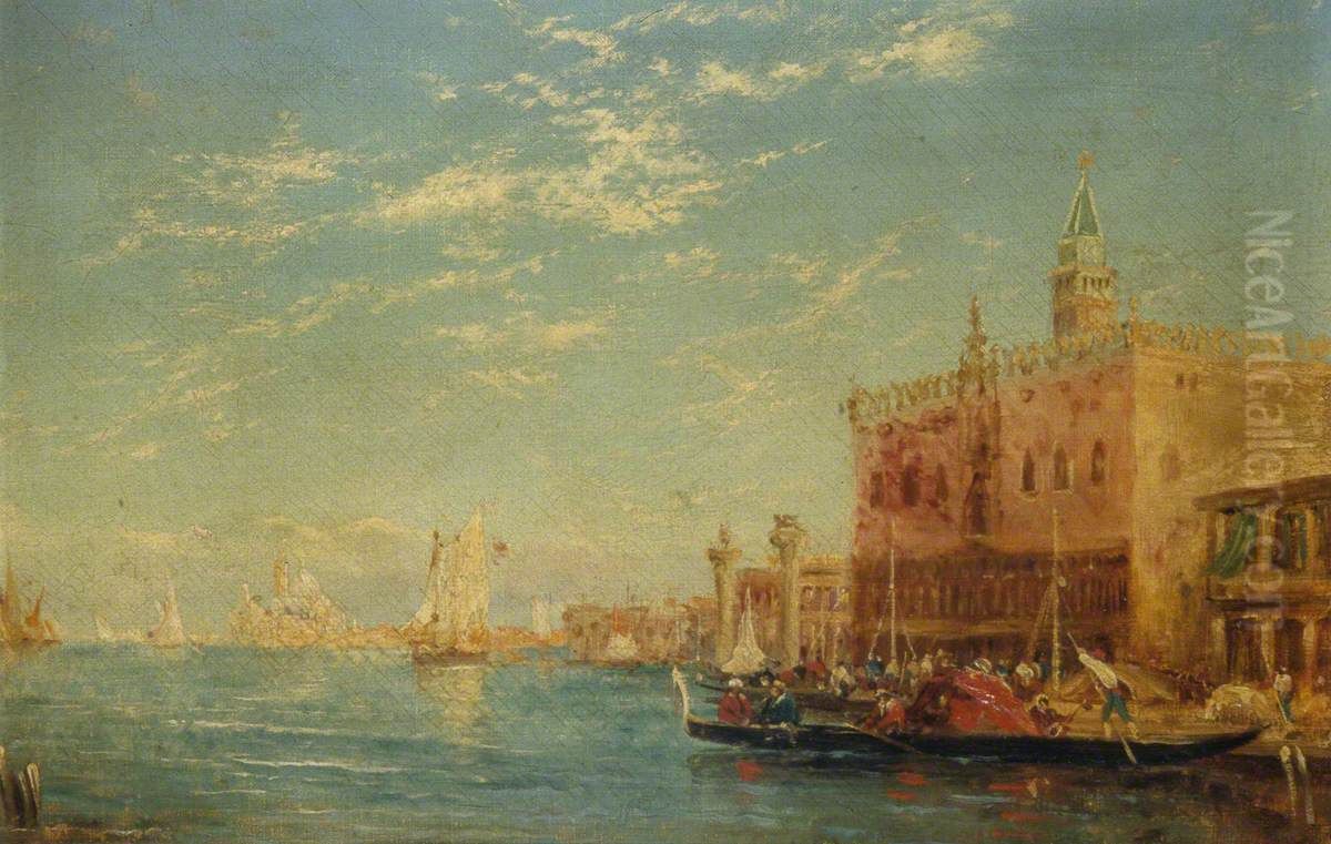 The Doge's Palace, Venice Oil Painting by Felix Ziem