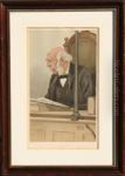 Bow Street Oil Painting by Leslie Mathew Ward