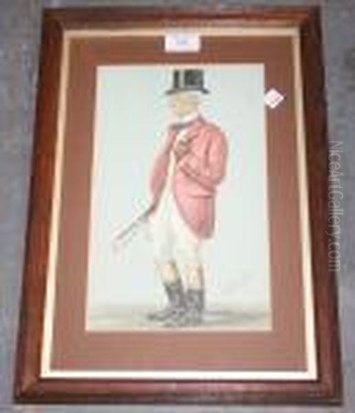 Sporting Caricature Portraits Oil Painting by Leslie Mathew Ward