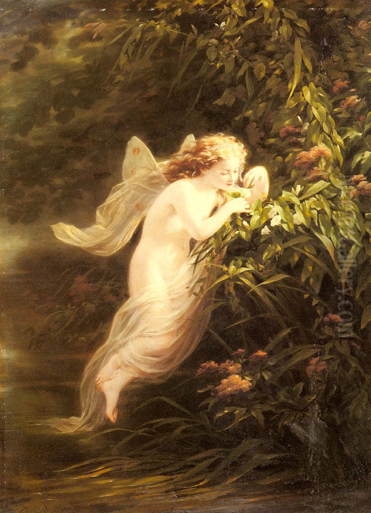 The Spirit of the Morning Oil Painting by Fritz Zuber-Buhler