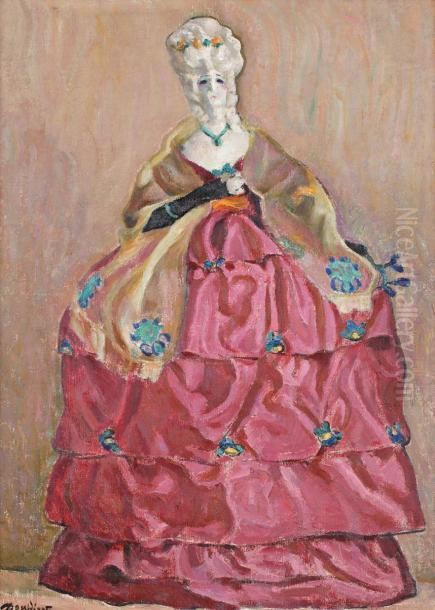 Elegante Oil Painting by David O. Widhopff