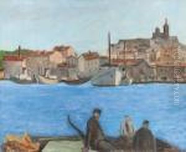 Le Port De Marseille Oil Painting by Frank Will