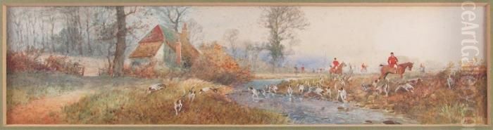 Fuchsjagd Oil Painting by Arthur Willett