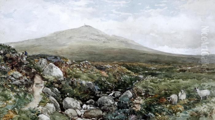 Extensive Landscape Oil Painting by Edmund Morison Wimperis