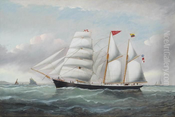 The Colombian Barquentine 
Zelia 
 From Riohacha Oil Painting by William Howard Yorke
