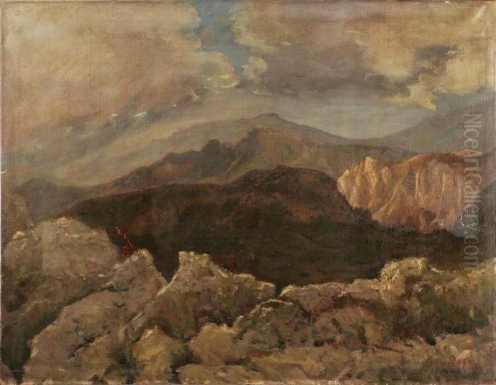 Paesaggio Oil Painting by Luigi Zago