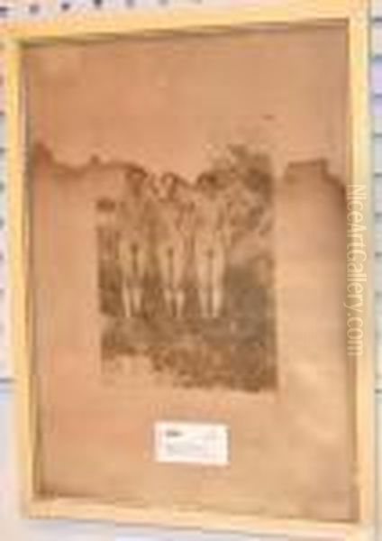 Tre Systrar Oil Painting by Anders Zorn