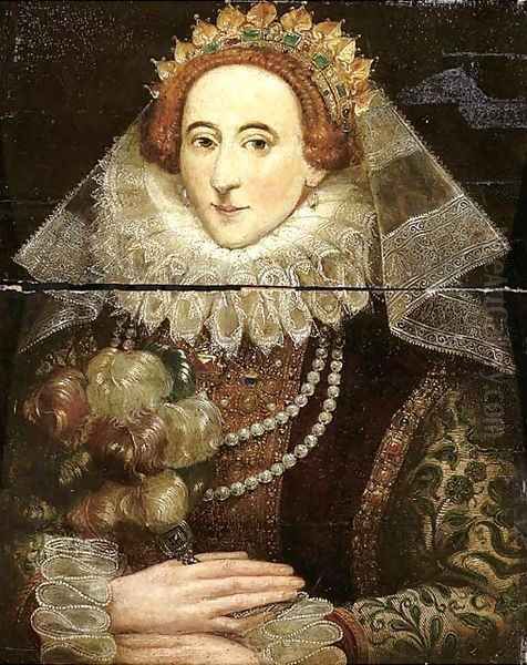 Portrait of Queen Elizabeth I of England (1533-1603) Oil Painting by Federico Zuccaro