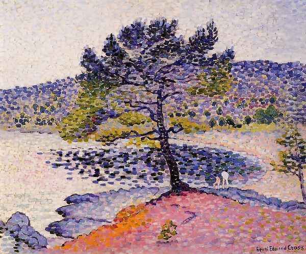 The Beach, Evening Oil Painting by Henri Edmond Cross