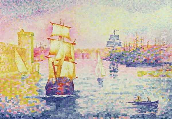 The Port of Marseilles, c.1909 Oil Painting by Henri Edmond Cross