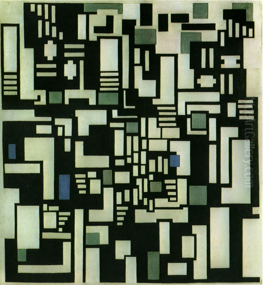 Composition IX Oil Painting by Theo van Doesburg