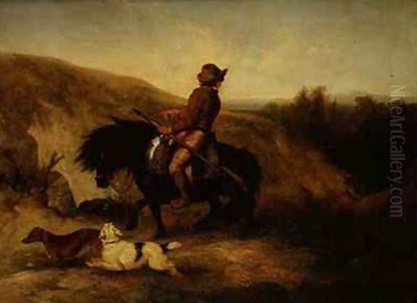 The Warrener Oil Painting by Charles Hancock