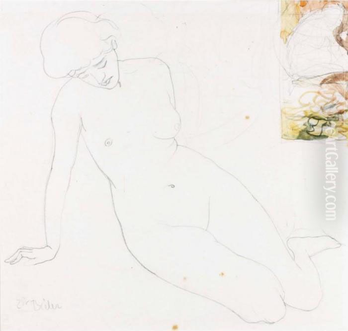 Nu De Femme Oil Painting by Ernest Bieler