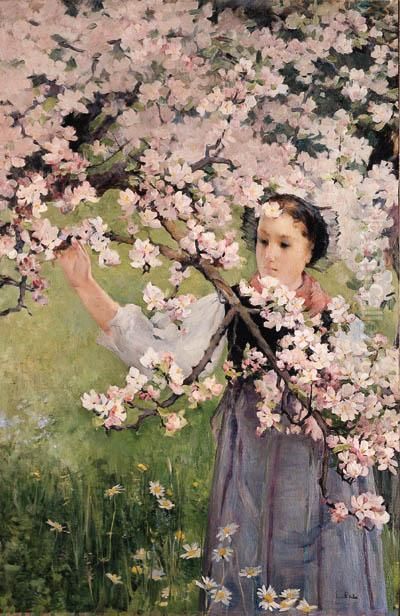 Frhling In Savise Oil Painting by Ernest Bieler