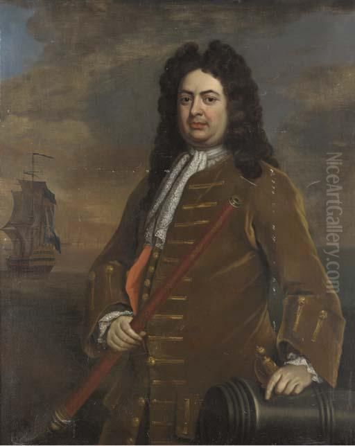 Portrait Of Admiral Sir Thomas Hardy Oil Painting by Michael Dahl