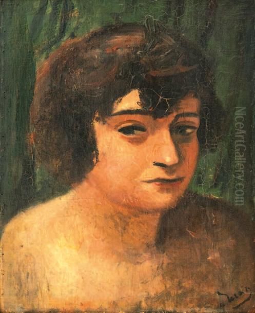 Portrait De La Contessa Di Frasso. Oil Painting by Andre Derain