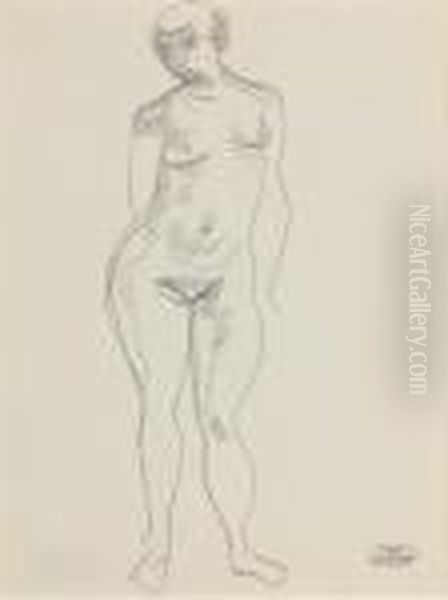 Femme Nue Oil Painting by Andre Derain