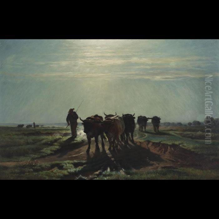 Homeward Bound Oil Painting by Jules Dupre