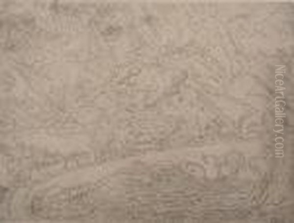 Les Cataclysmes Oil Painting by James Ensor