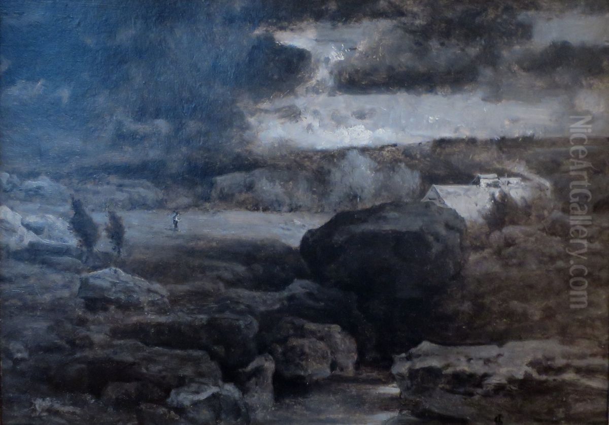 Clearing Up Oil Painting by George Inness