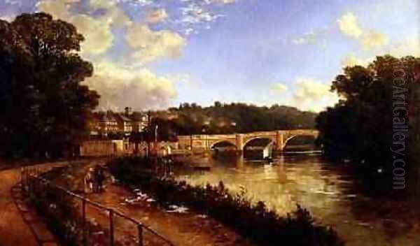 Richmond Upon Thames Oil Painting by Edmund John Niemann