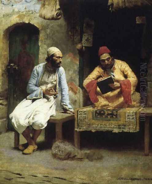 The Letter Oil Painting by Charles Sprague Pearce