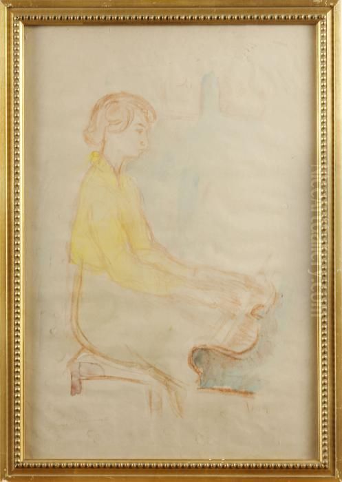 Signerad Isaac Oil Painting by Isaac Grunewald