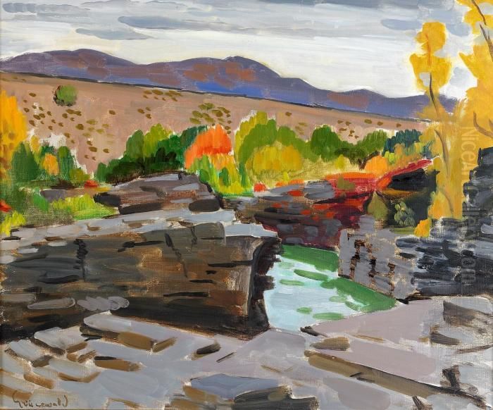 Jarnvagsbanken Oil Painting by Isaac Grunewald