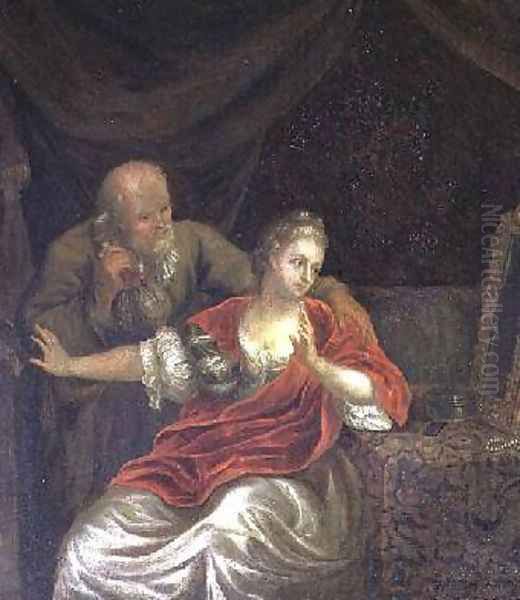 An Offer Rejected Oil Painting by Willem Van Mieris Leiden