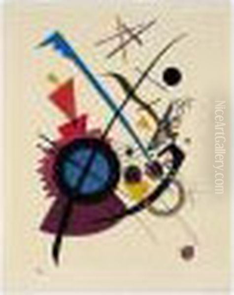 Violett (roethel 178) Oil Painting by Wassily Kandinsky