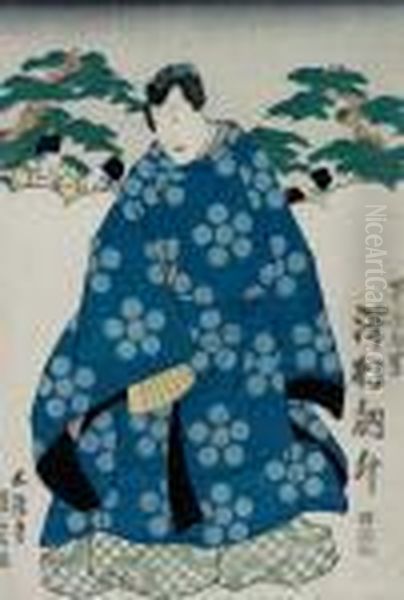 Der Kabuki-spieler Sawamura Oil Painting by Gototei Kunisada