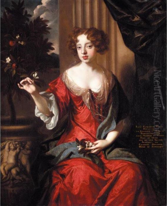 Portrait Of Lady Elizabeth Percy
 (1667-1722), Later Wife Of Charles, 6th Duke Of Somerset Oil Painting by Sir Peter Lely