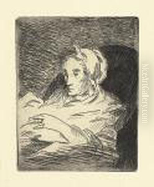 La Convalescente. Oil Painting by Edouard Manet