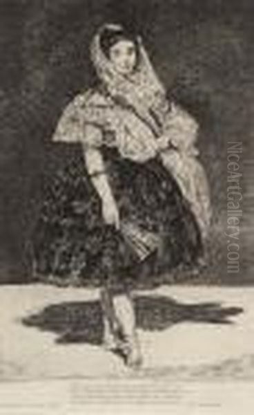 Lola De Valence (guerin 23; Harris 33) Oil Painting by Edouard Manet