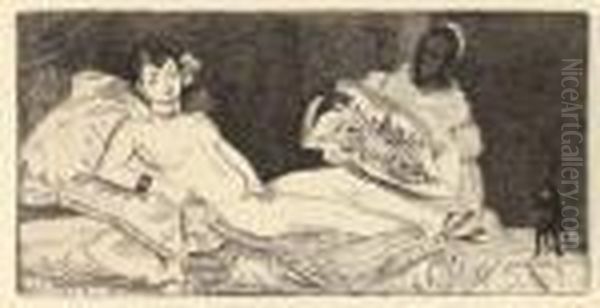 Olympia (harris 53) Oil Painting by Edouard Manet