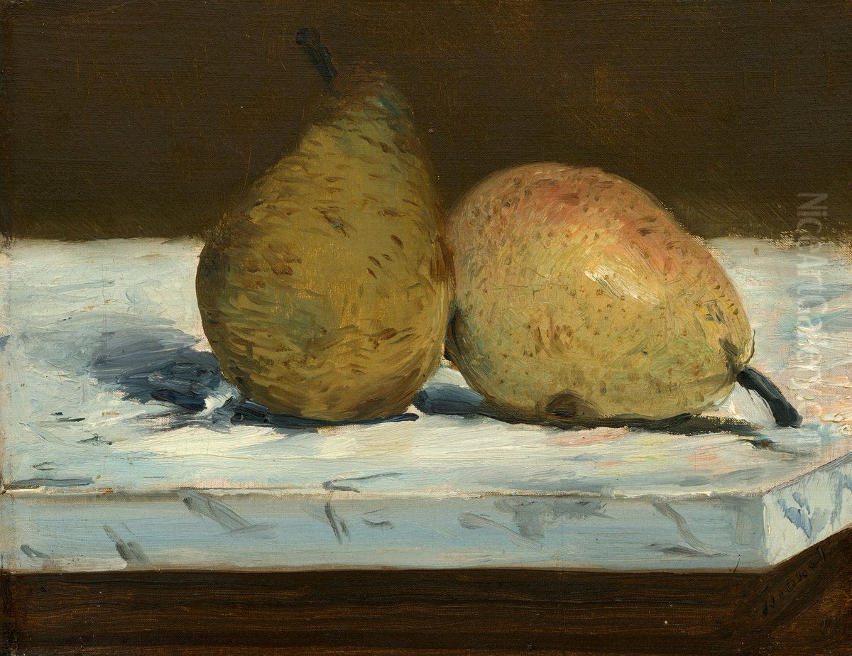 Deux Poires Oil Painting by Edouard Manet