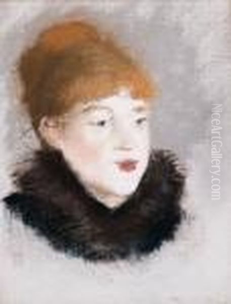 Tte De Femme
Pastel On Primed Canvas Oil Painting by Edouard Manet