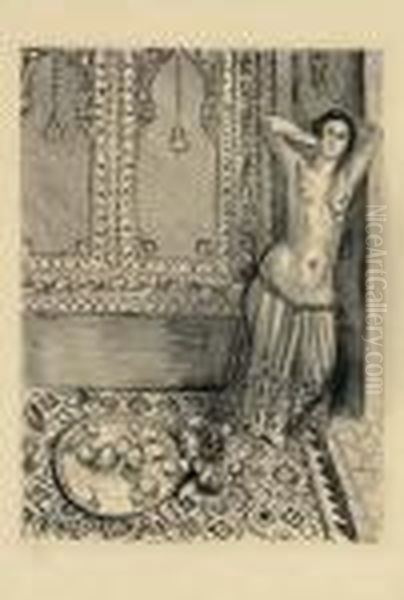 Odalisque Debout Au Plateau De Fruits Oil Painting by Henri Matisse