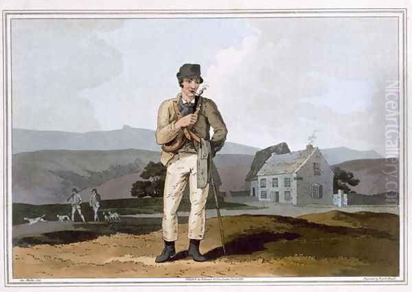 The Moor Guide, engraved by Robert Havell the ELder, published 1814 by Robinson and Son, Leeds Oil Painting by George Walker