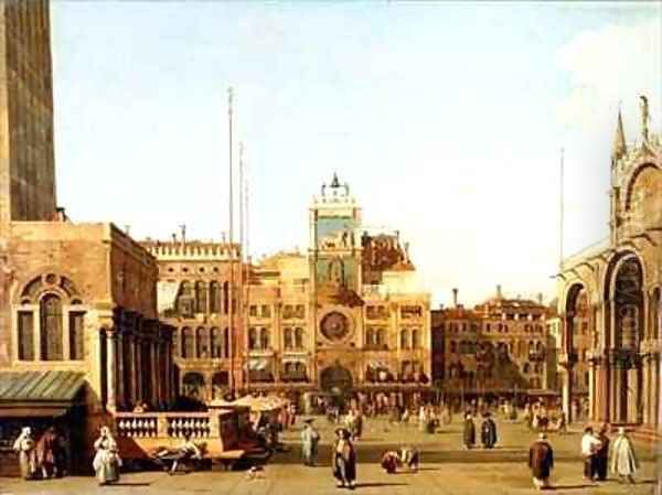 The Piazza di San Marco, Venice Oil Painting by (Giovanni Antonio Canal) Canaletto